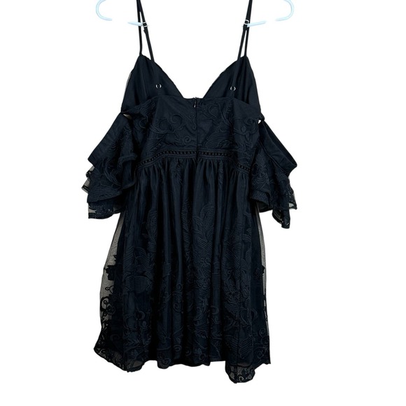 Two‎ Sisters The Label Womens Dress 6 Pixie Black Lace Party Whimsigoth Witchy - Picture 2 of 7
